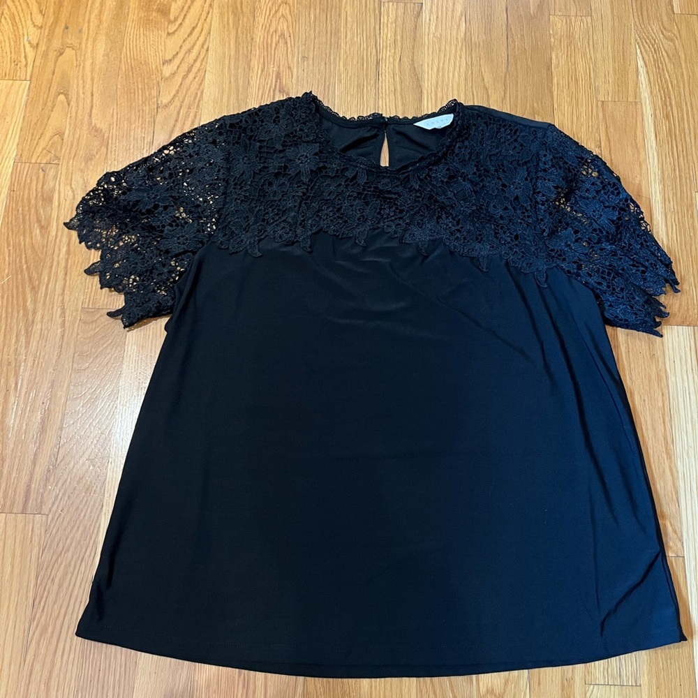 Adiva Black Lace Blouse